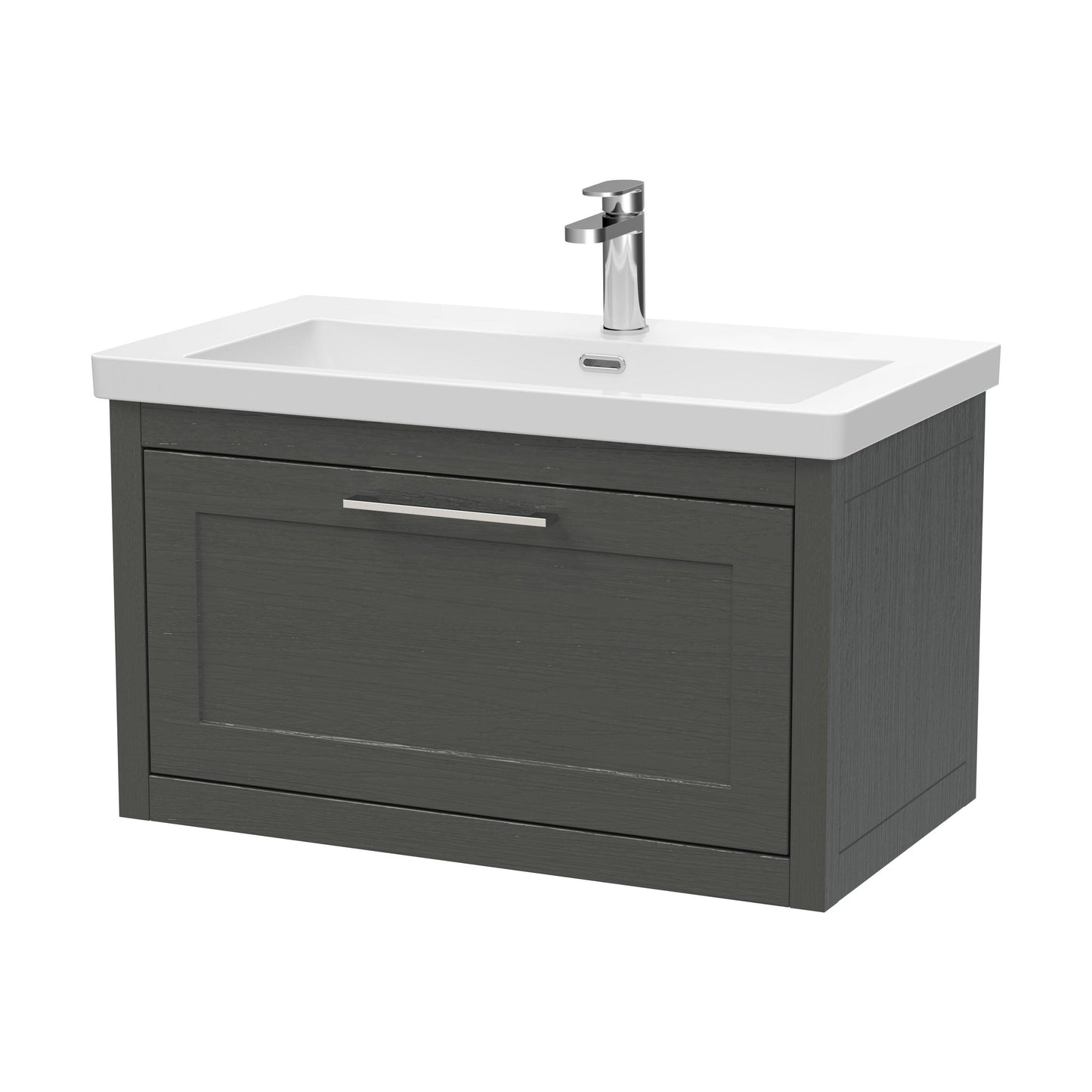 [BFCR1496L] Blithbury Traditional Bathroom Wall Hung Vanity with Modern Fireclay Basin Unit - Choice of Size, Colour and Basin Type - Cutout