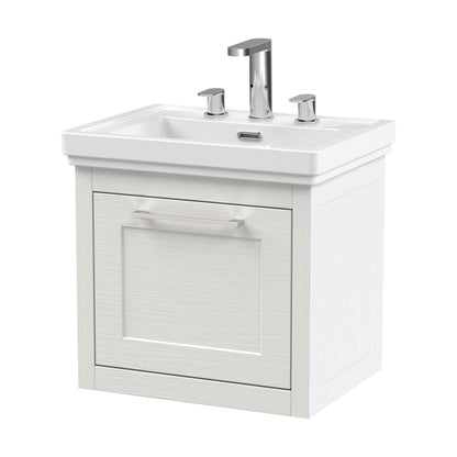 [BFCR191B] Blithbury Traditional Wall Hung Vanity Basin Unit with Fireclay Basin - Choice of Size, Colour and Basin Type - Cutout