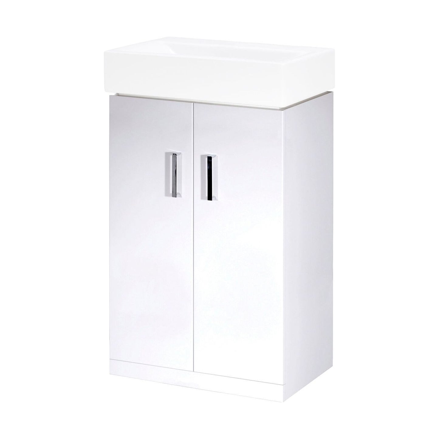 [BFCR193] Gloss White 450 F/S 2 Door Unit - Cutout