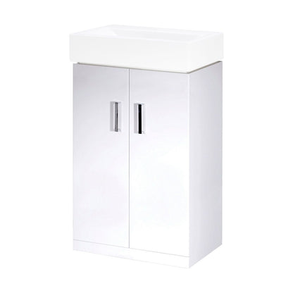 [BFCR193] Gloss White 450 F/S 2 Door Unit - Cutout