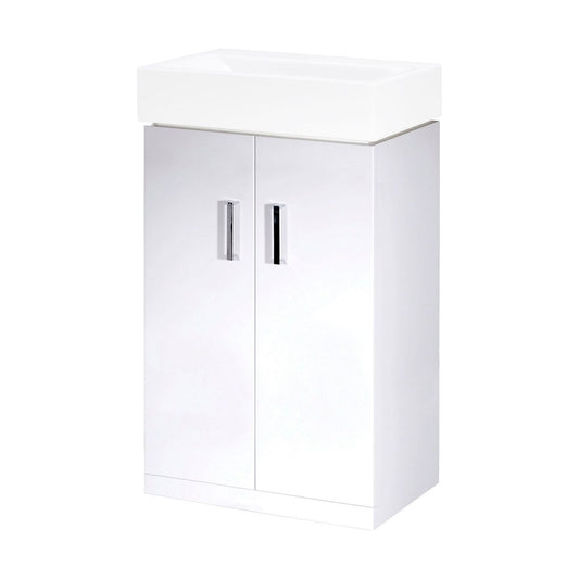 [BFCR193] Gloss White 450 F/S 2 Door Unit - Cutout