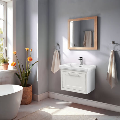 [BFCR194A] Blithbury Traditional Wall Hung Vanity Basin Unit with Fireclay Basin - Choice of Size, Colour and Basin Type - Lifestyle 1