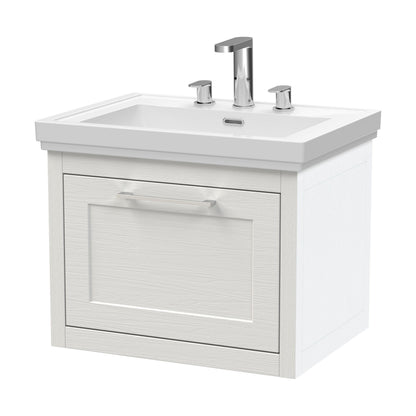 [BFCR194B] Blithbury Traditional Wall Hung Vanity Basin Unit with Fireclay Basin - Choice of Size, Colour and Basin Type - Cutout