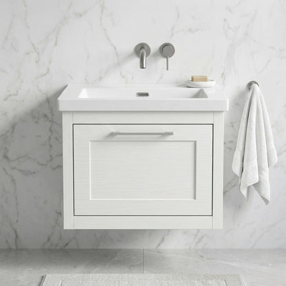 [BFCR194K] Blithbury Traditional Bathroom Wall Hung Vanity with Modern Fireclay Basin Unit - Choice of Size, Colour and Basin Type - Silo