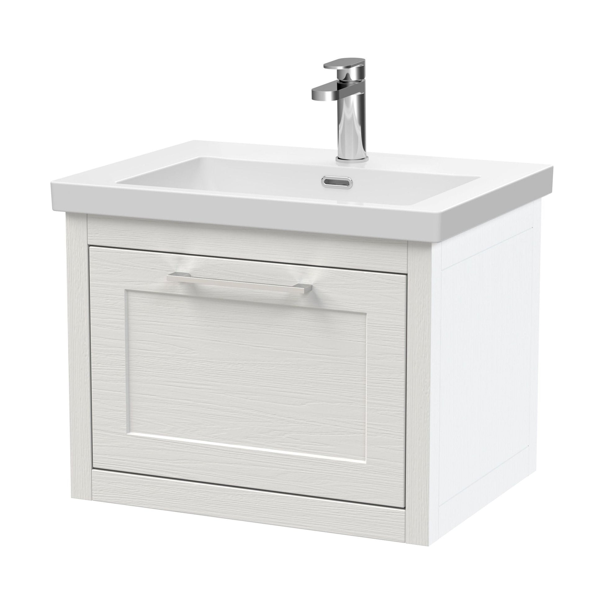 [BFCR194L] Blithbury Traditional Bathroom Wall Hung Vanity with Modern Fireclay Basin Unit - Choice of Size, Colour and Basin Type - Cutout