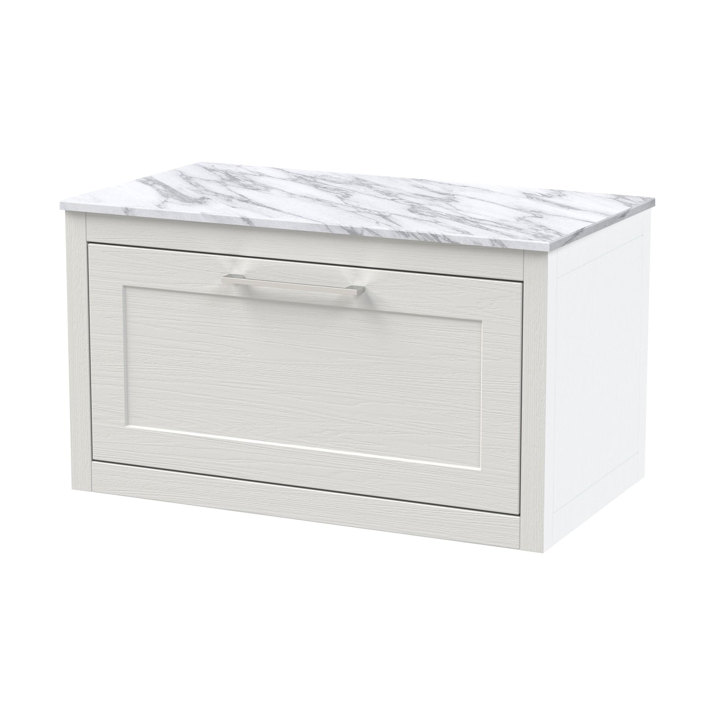[BFCR196CMT] Blithbury Traditional Bathroom Wall Hung Vanity Unit and Worktop - Choice of Size and Colour - Cutout