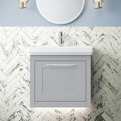[BFCR291A] Blithbury Traditional Wall Hung Vanity Basin Unit with Fireclay Basin - Choice of Size, Colour and Basin Type - Silo