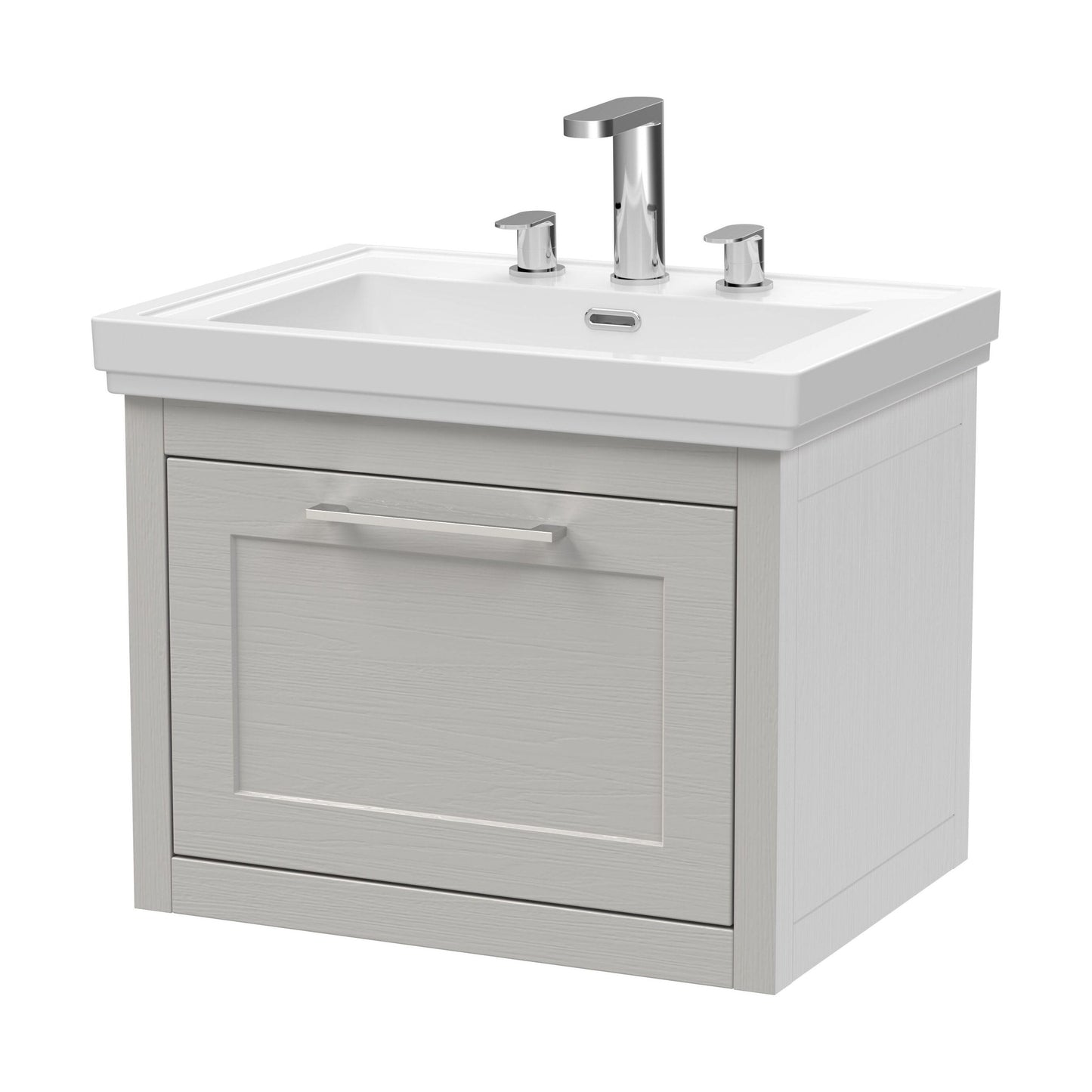 [BFCR294B] Blithbury Traditional Wall Hung Vanity Basin Unit with Fireclay Basin - Choice of Size, Colour and Basin Type - Cutout