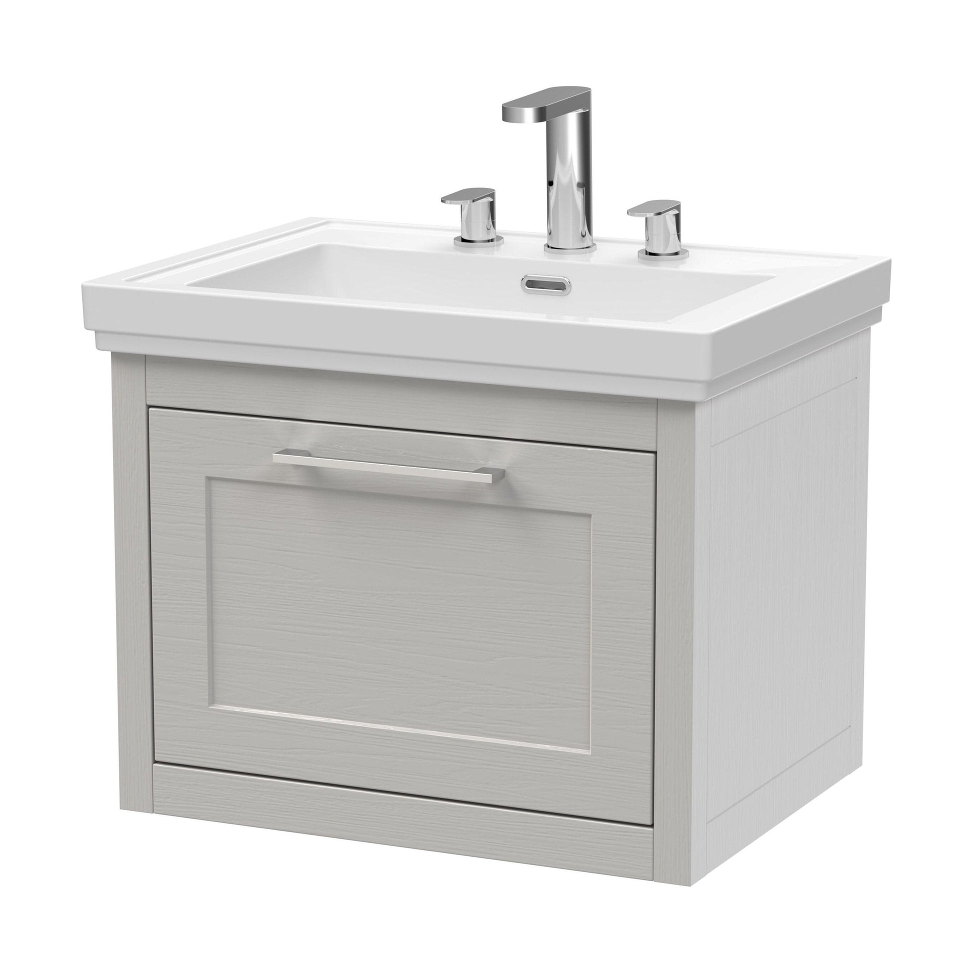 [BFCR294B] Blithbury Traditional Wall Hung Vanity Basin Unit with Fireclay Basin - Choice of Size, Colour and Basin Type - Cutout