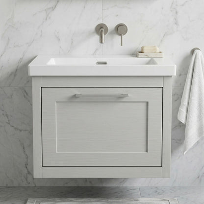 [BFCR294K] Blithbury Traditional Bathroom Wall Hung Vanity with Modern Fireclay Basin Unit - Choice of Size, Colour and Basin Type - Silo