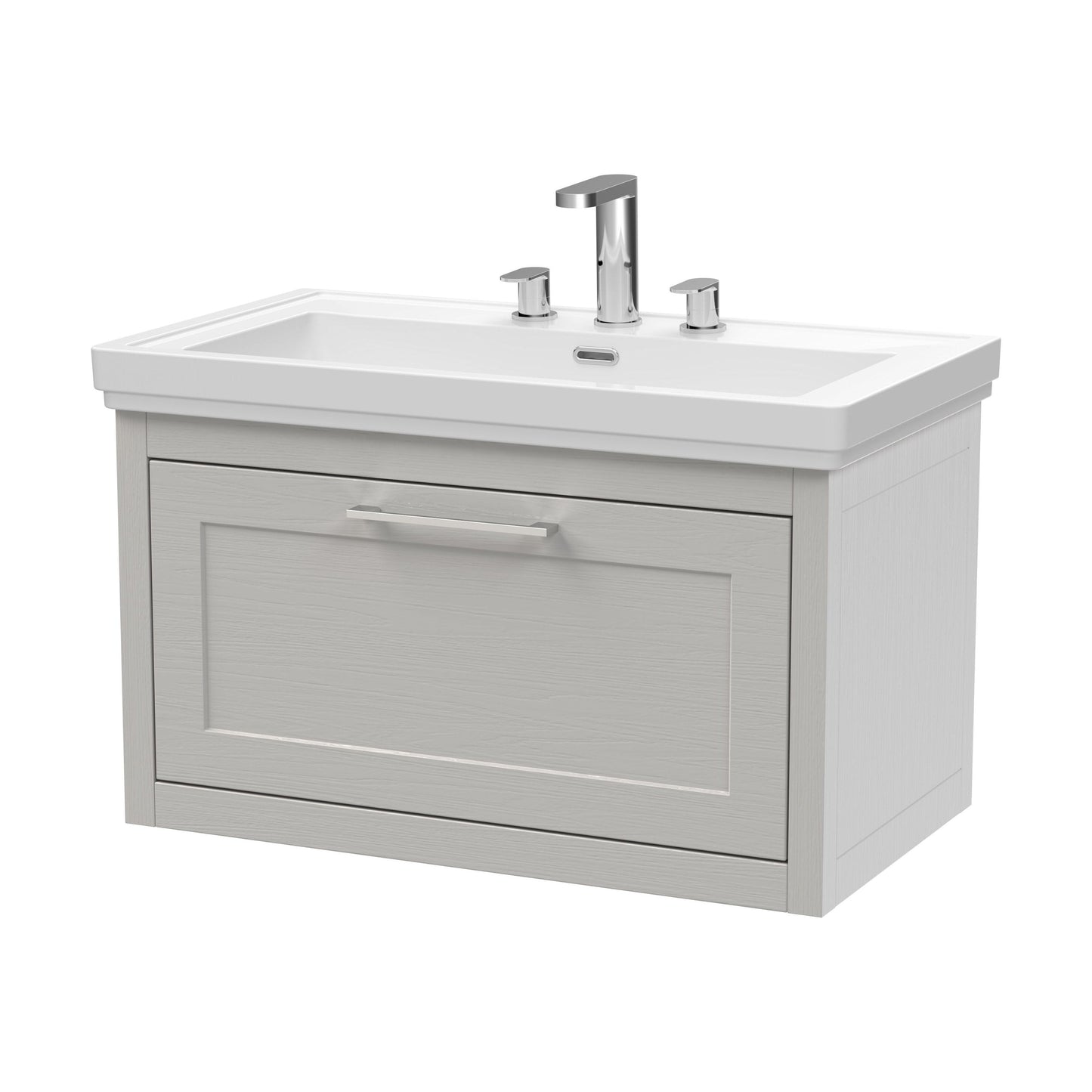[BFCR296B] Blithbury Traditional Wall Hung Vanity Basin Unit with Fireclay Basin - Choice of Size, Colour and Basin Type - Cutout