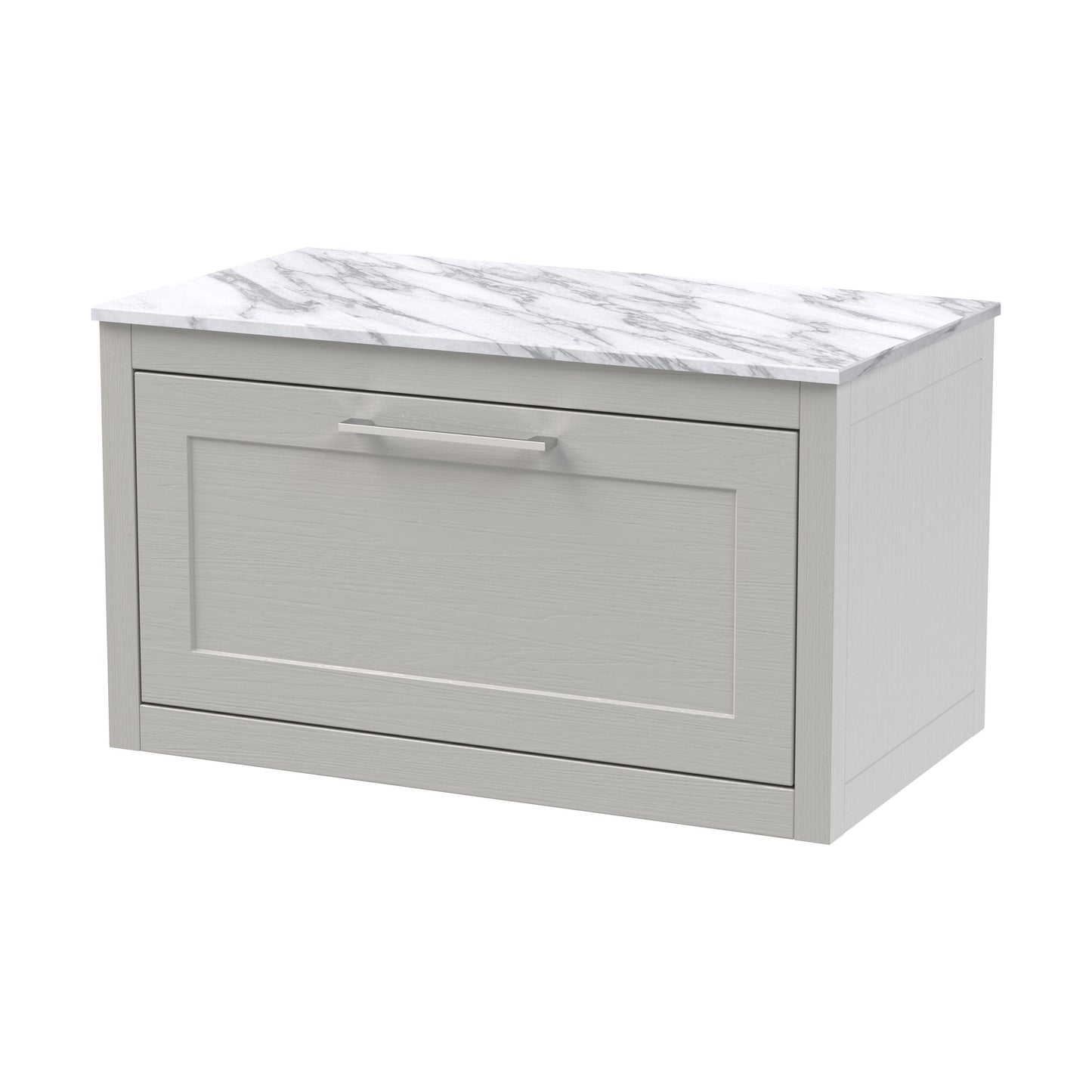 [BFCR296CMT] Blithbury Traditional Bathroom Wall Hung Vanity Unit and Worktop - Choice of Size and Colour - Cutout
