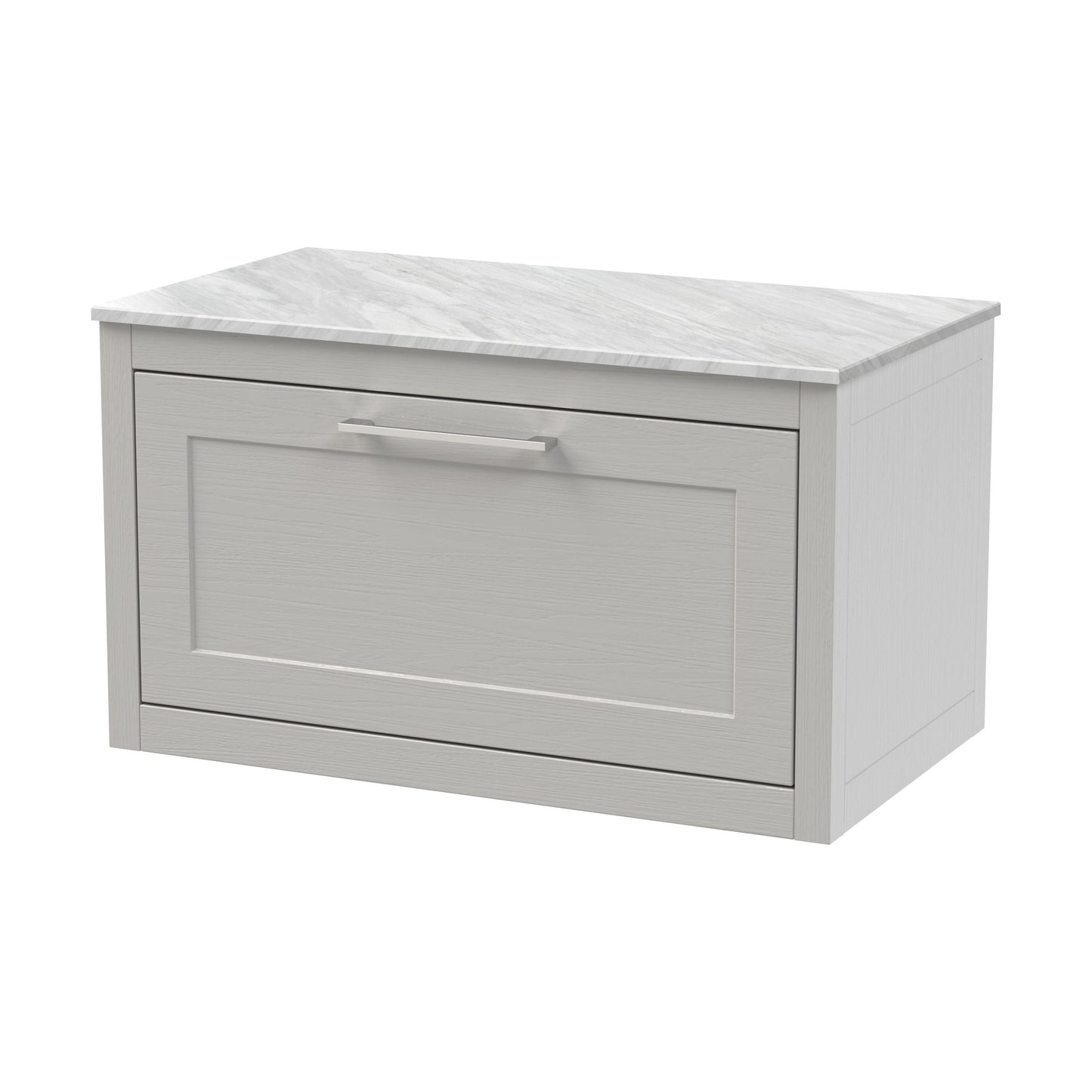 [BFCR296GMT] Blithbury Traditional Bathroom Wall Hung Vanity Unit and Worktop - Choice of Size and Colour - Cutout
