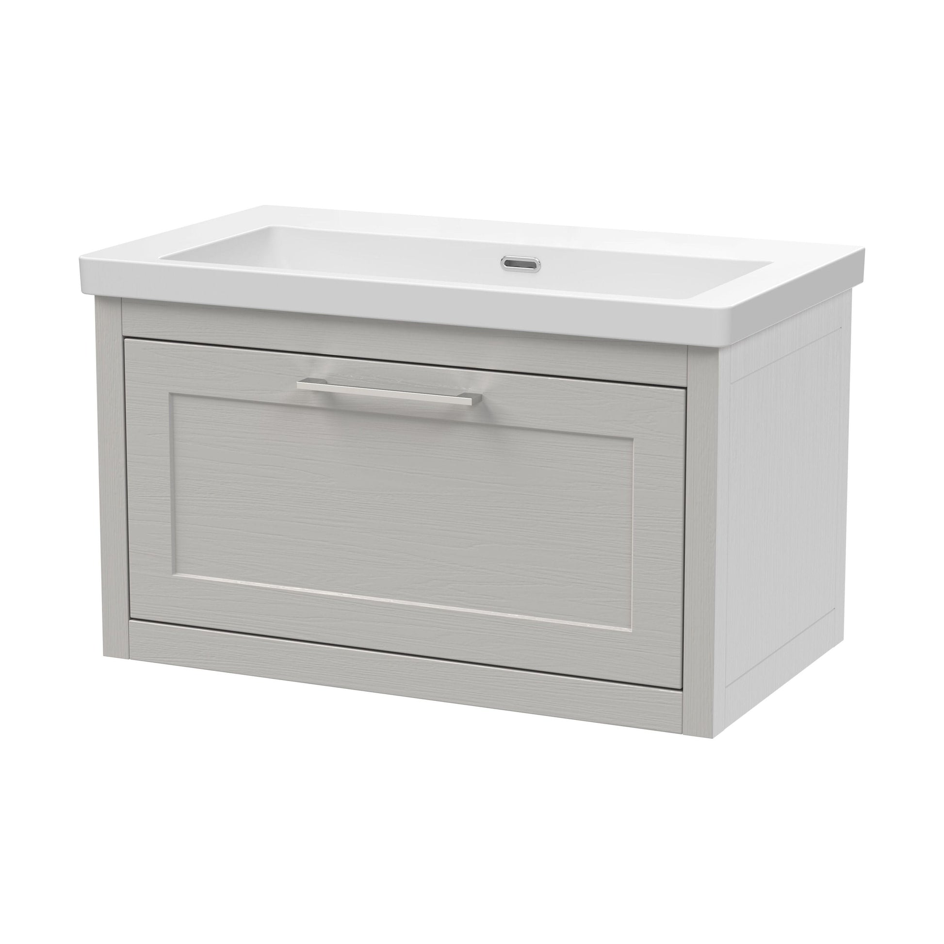 [BFCR296K] Blithbury Traditional Bathroom Wall Hung Vanity with Modern Fireclay Basin Unit - Choice of Size, Colour and Basin Type - Cutout