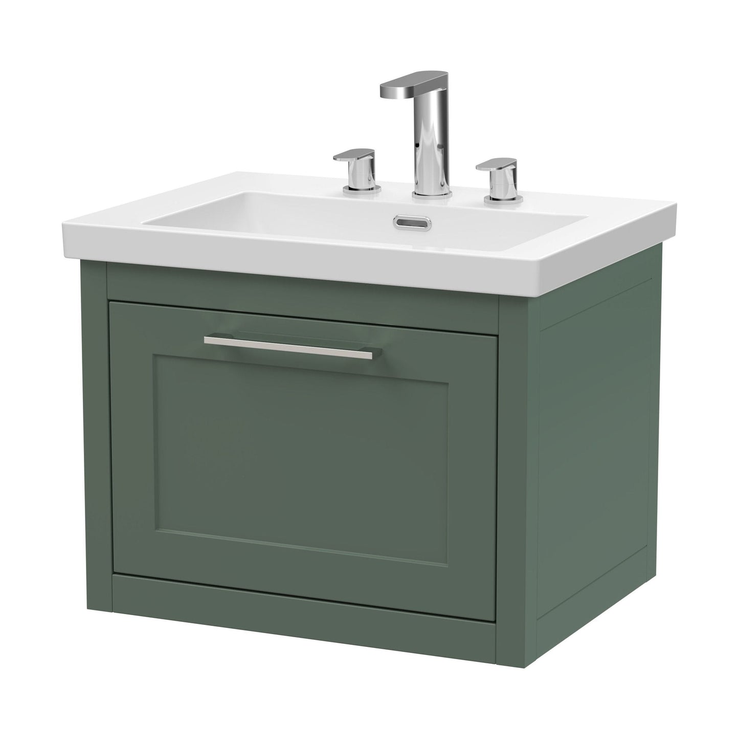 [BFCR894M] Blithbury Traditional Bathroom Wall Hung Vanity with Modern Fireclay Basin Unit - Choice of Size, Colour and Basin Type - Cutout