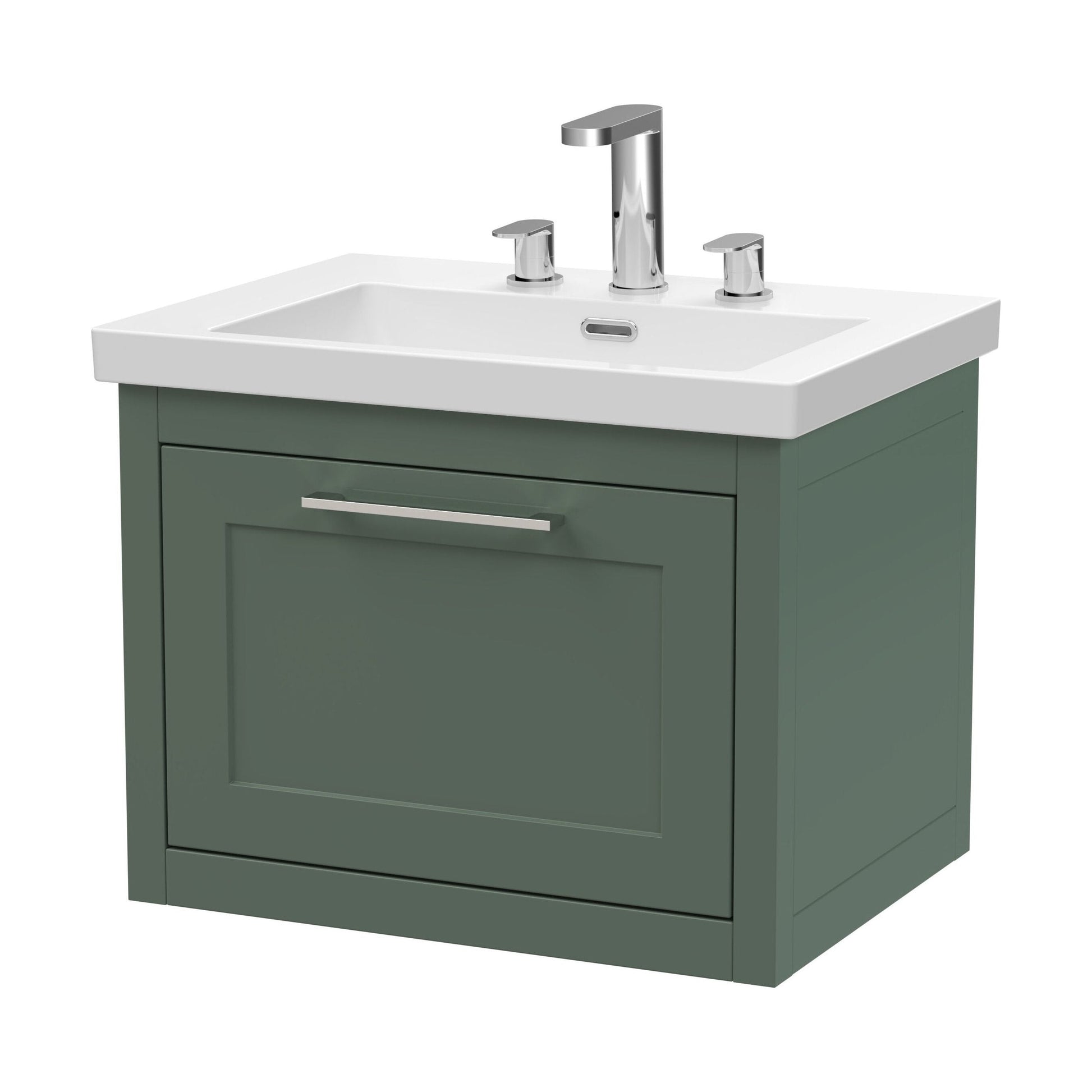 [BFCR894M] Blithbury Traditional Bathroom Wall Hung Vanity with Modern Fireclay Basin Unit - Choice of Size, Colour and Basin Type - Cutout