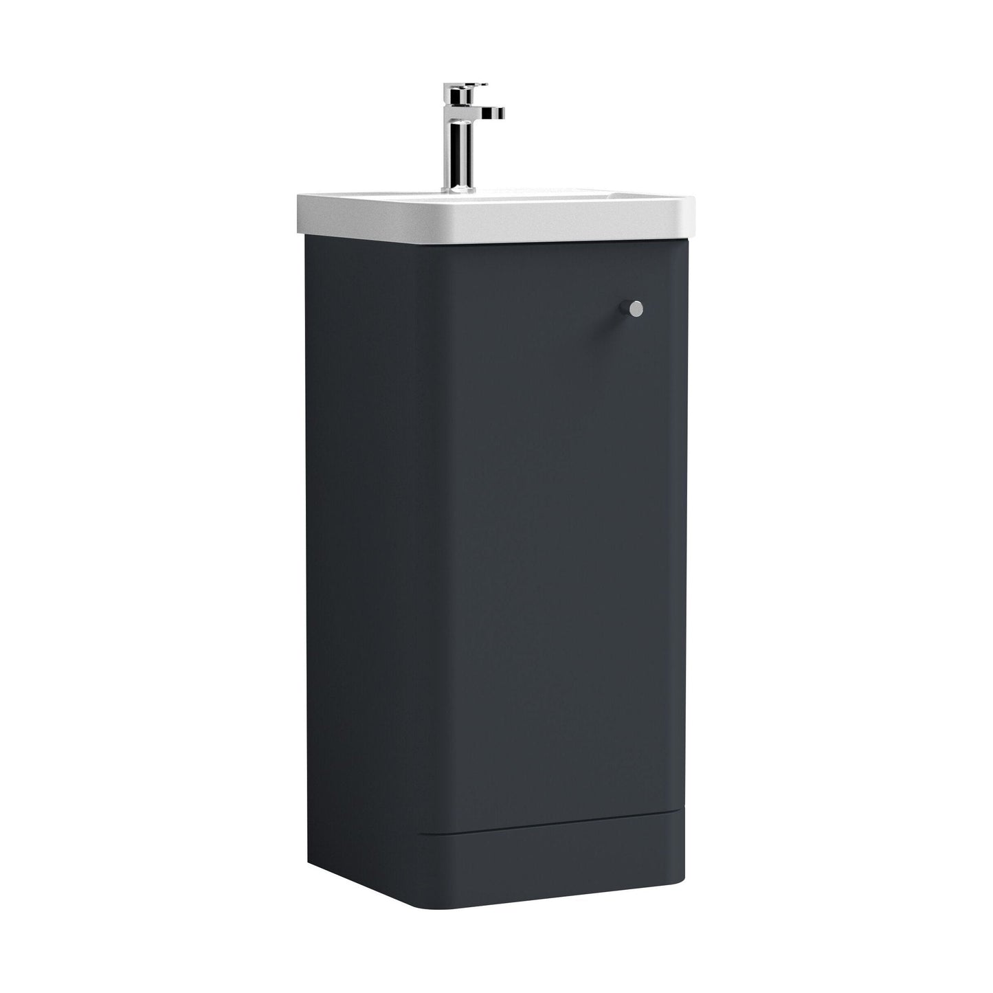 [BFCU1402] Flashbrook Floor Standing 1 Door Vanity Unit with Ceramic Basin - 400mm, Choice of Colour - Cutout