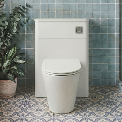 [BFCU141] Flashbrook Contemporary Floor Standing WC Toilet Unit - 500mm - Choice of Finish - Silo