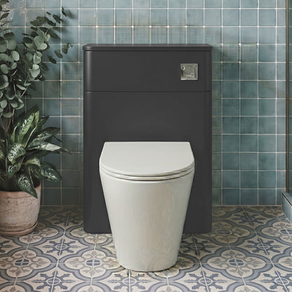 [BFCU1441] Flashbrook Contemporary Floor Standing WC Toilet Unit - 500mm - Choice of Finish - Silo