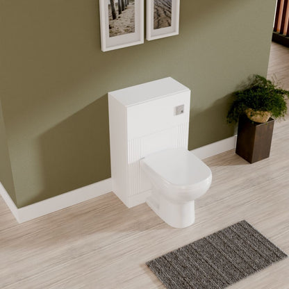 [BFDE141] Belvide Modern Bathroom Retro Floor Standing WC Back to Wall Toilet Unit, 500mm, Choice of Colour - Lifestyle 2