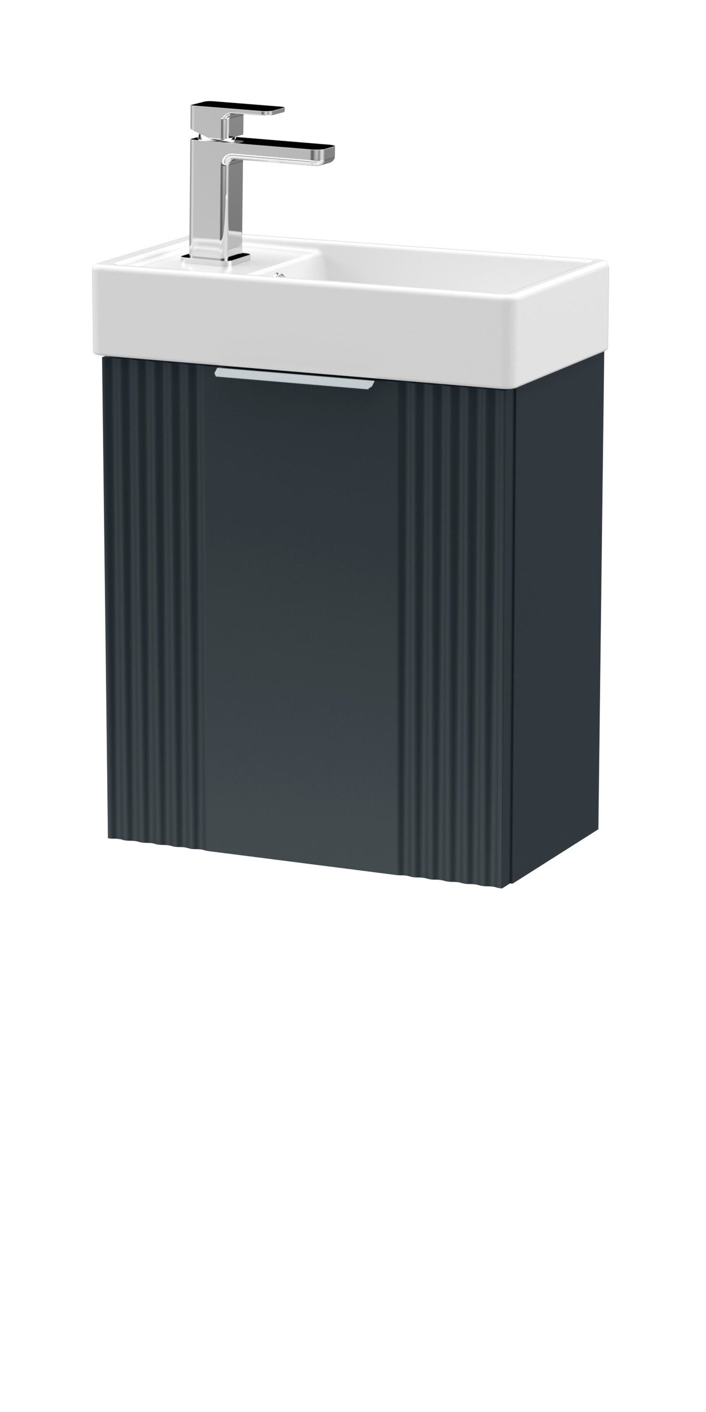 [BFDE1490] Belvide Retro Wall Hung Bathroom Cloakroom Vanity Basin Unit 438 x 400 x 222mm - Multiple Colours - Cutout