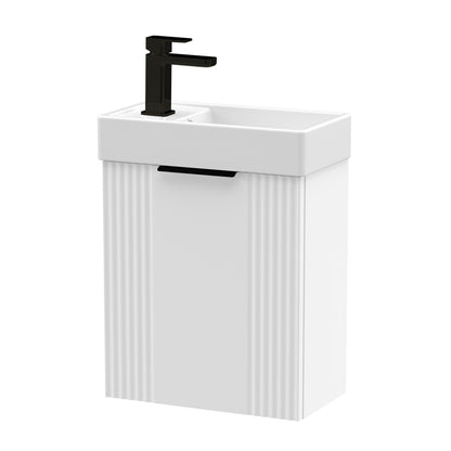 [BFDE190H224] Belvide Retro Wall Hung Bathroom Cloakroom Vanity Basin Unit 438 x 400 x 222mm - Multiple Colours - Cutout