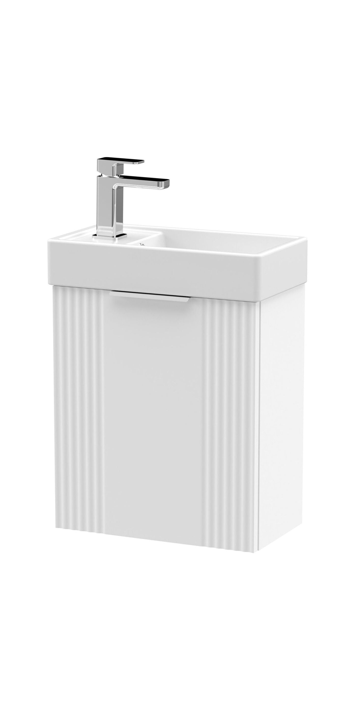 [BFDE190] Belvide Retro Wall Hung Bathroom Cloakroom Vanity Basin Unit 438 x 400 x 222mm - Multiple Colours - Cutout