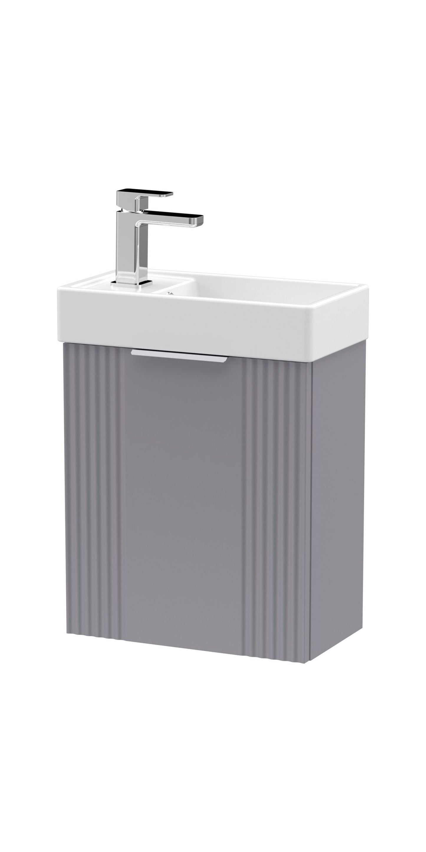 [BFDE290] Belvide Retro Wall Hung Bathroom Cloakroom Vanity Basin Unit 438 x 400 x 222mm - Multiple Colours - Cutout