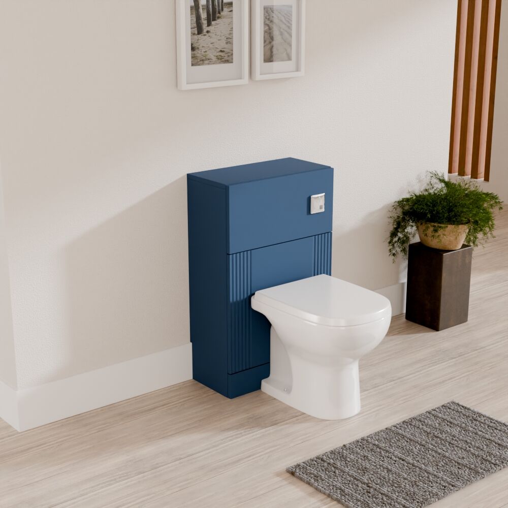 [BFDE341] Belvide Modern Bathroom Retro Floor Standing WC Back to Wall Toilet Unit, 500mm, Choice of Colour - Lifestyle 3
