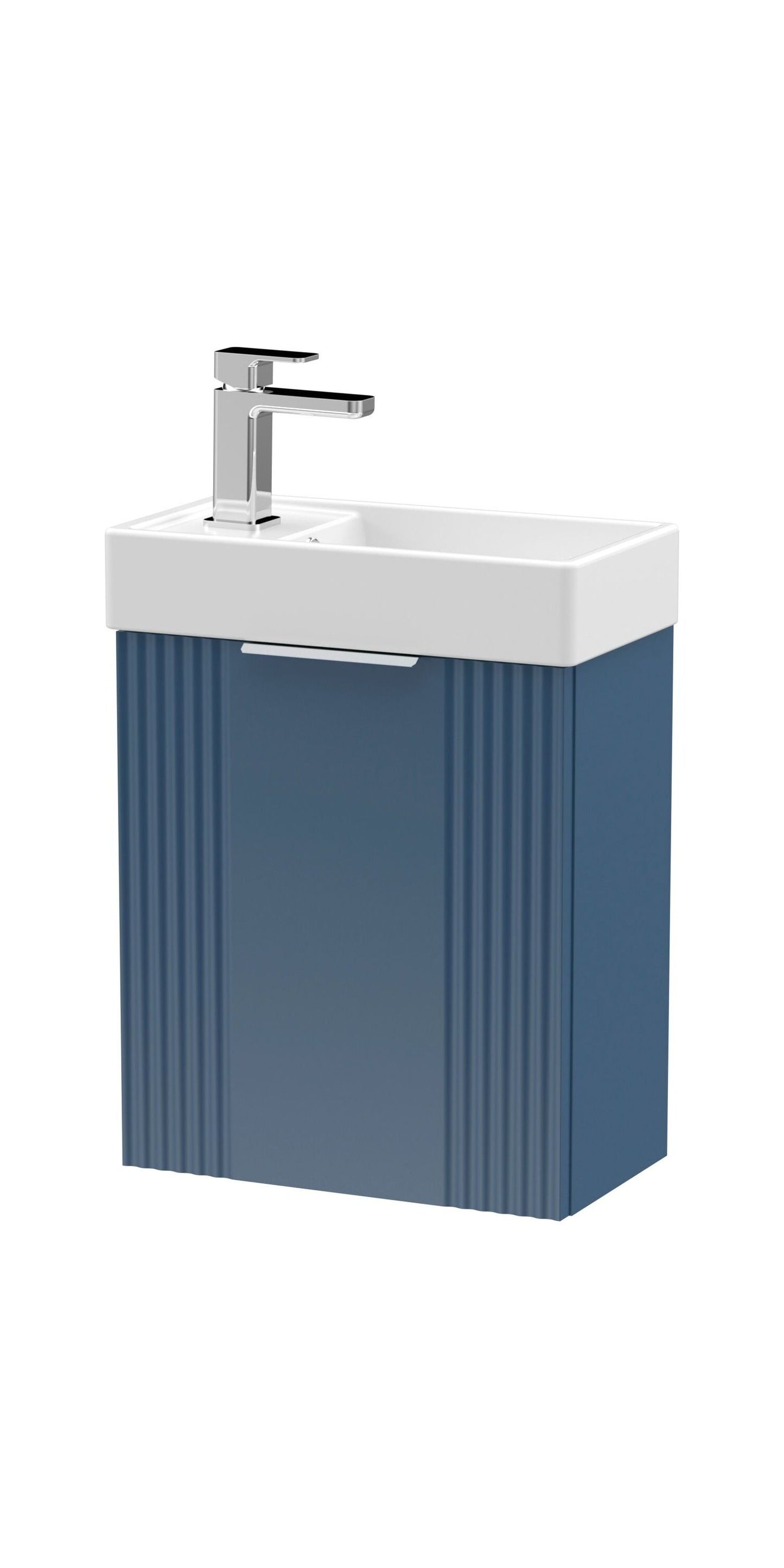 [BFDE390] Belvide Retro Wall Hung Bathroom Cloakroom Vanity Basin Unit 438 x 400 x 222mm - Multiple Colours - Cutout