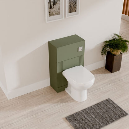 [BFDE841] Belvide Modern Bathroom Retro Floor Standing WC Back to Wall Toilet Unit, 500mm, Choice of Colour - Lifestyle 2