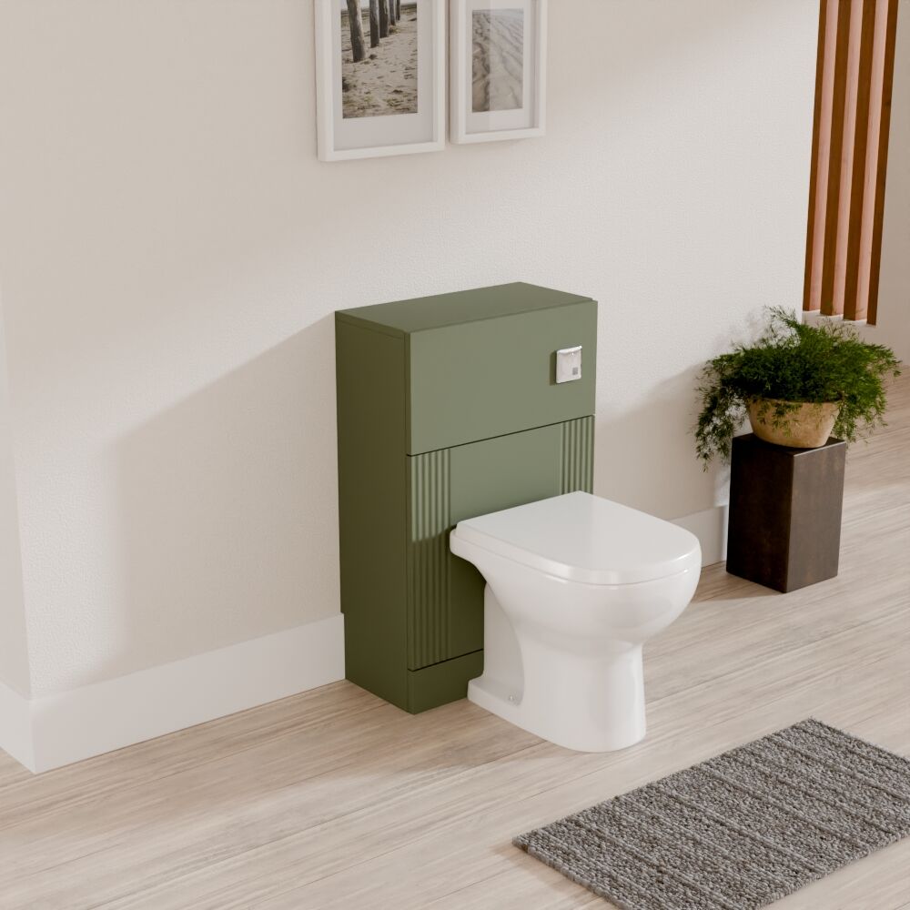[BFDE841] Belvide Modern Bathroom Retro Floor Standing WC Back to Wall Toilet Unit, 500mm, Choice of Colour - Lifestyle 3