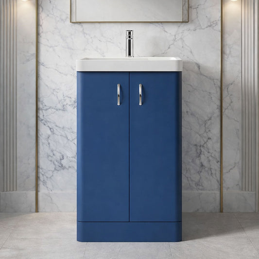 [BFDRF500AB] Direction 500mm 2 Door Floor Basin Unit - Silo