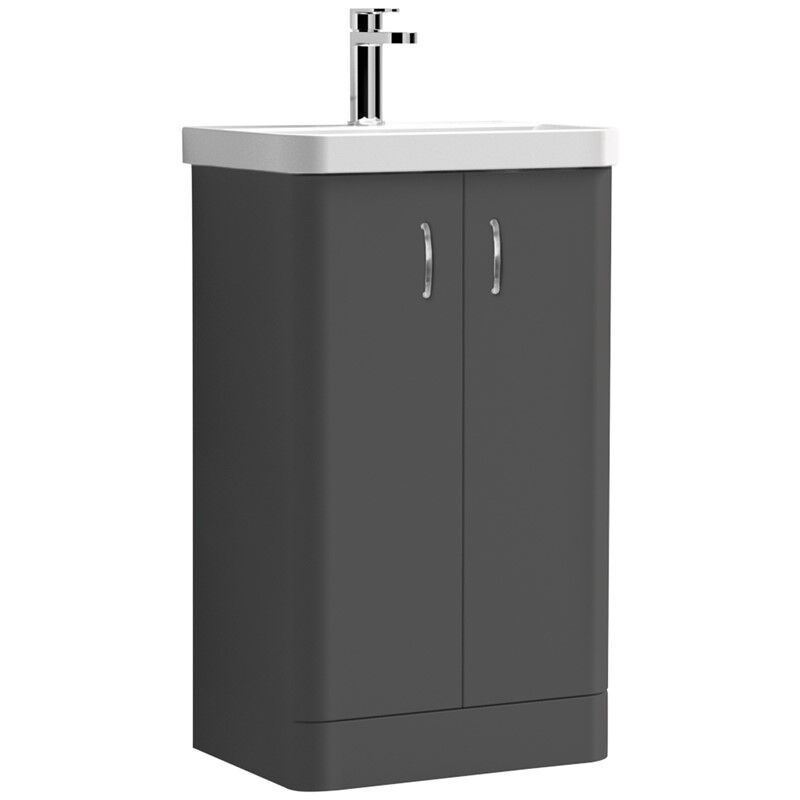 [BFDRF500GR] Direction 500mm 2 Door Floor Basin Unit - Cutout