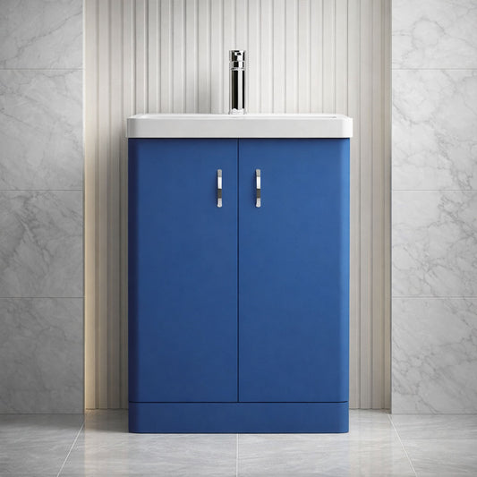 [BFDRF600AB] Direction 600mm 2 Door Floor Basin Unit - Silo