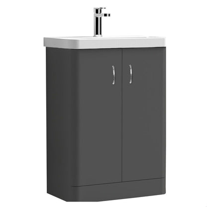 [BFDRF600GR] Direction 600mm 2 Door Floor Basin Unit - Cutout