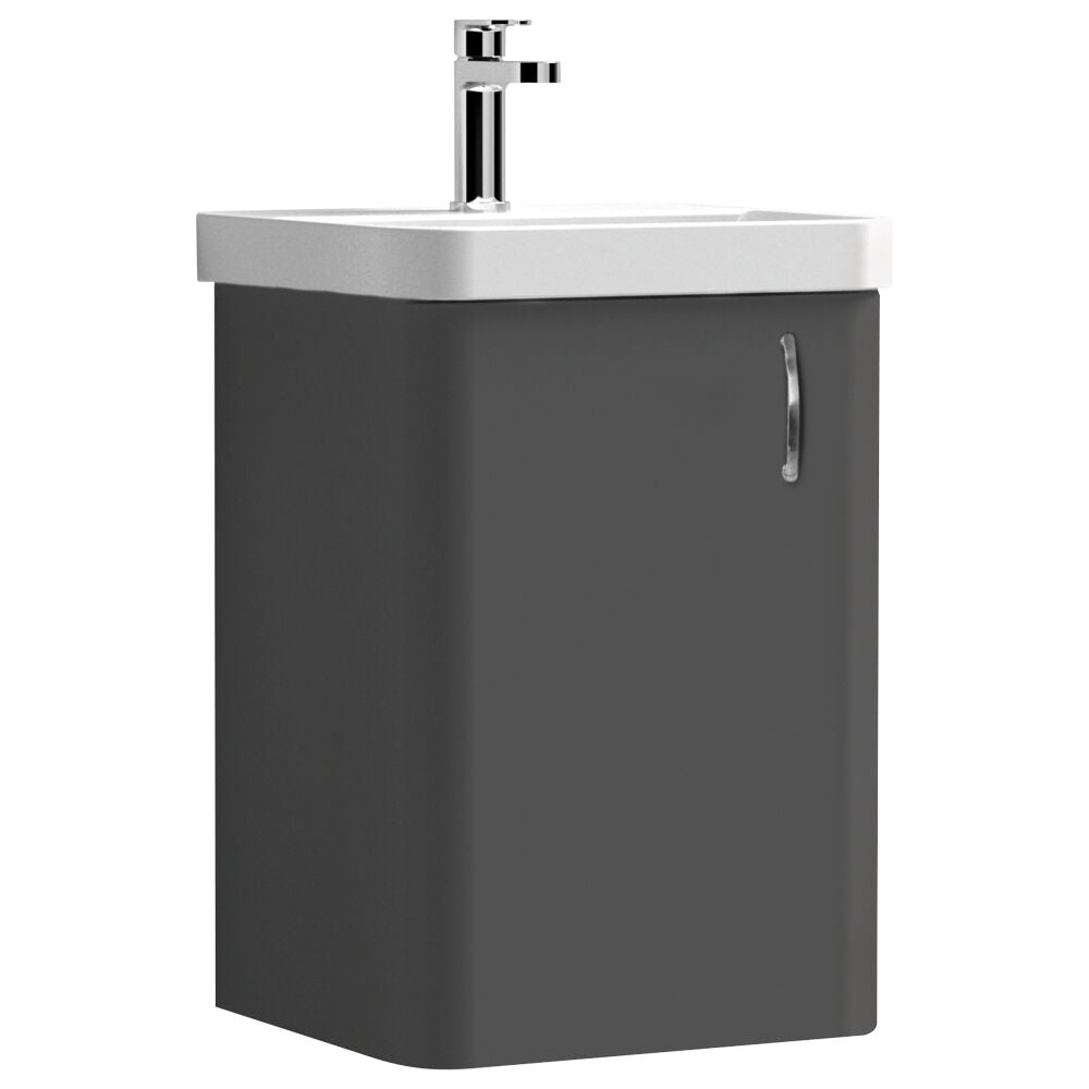[BFDRW400GR] Direction 400mm 1 Door W/Hung Basin Unit - Cutout