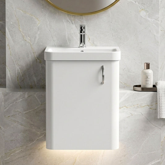 [BFDRW400WH] Direction 400mm 1 Door W/Hung Basin Unit - Silo
