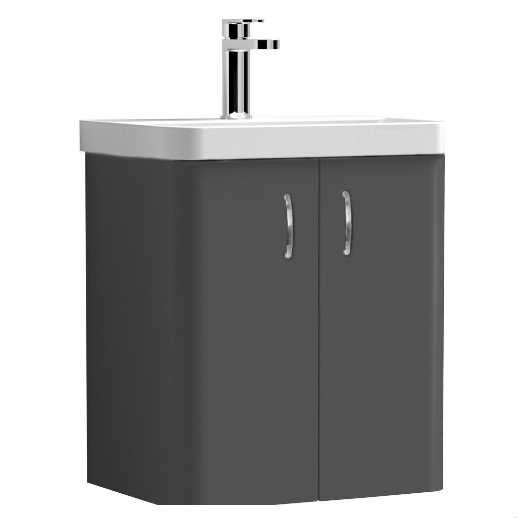 [BFDRW500GR] Direction 500mm 2 Door W/Hung Basin Unit - Cutout
