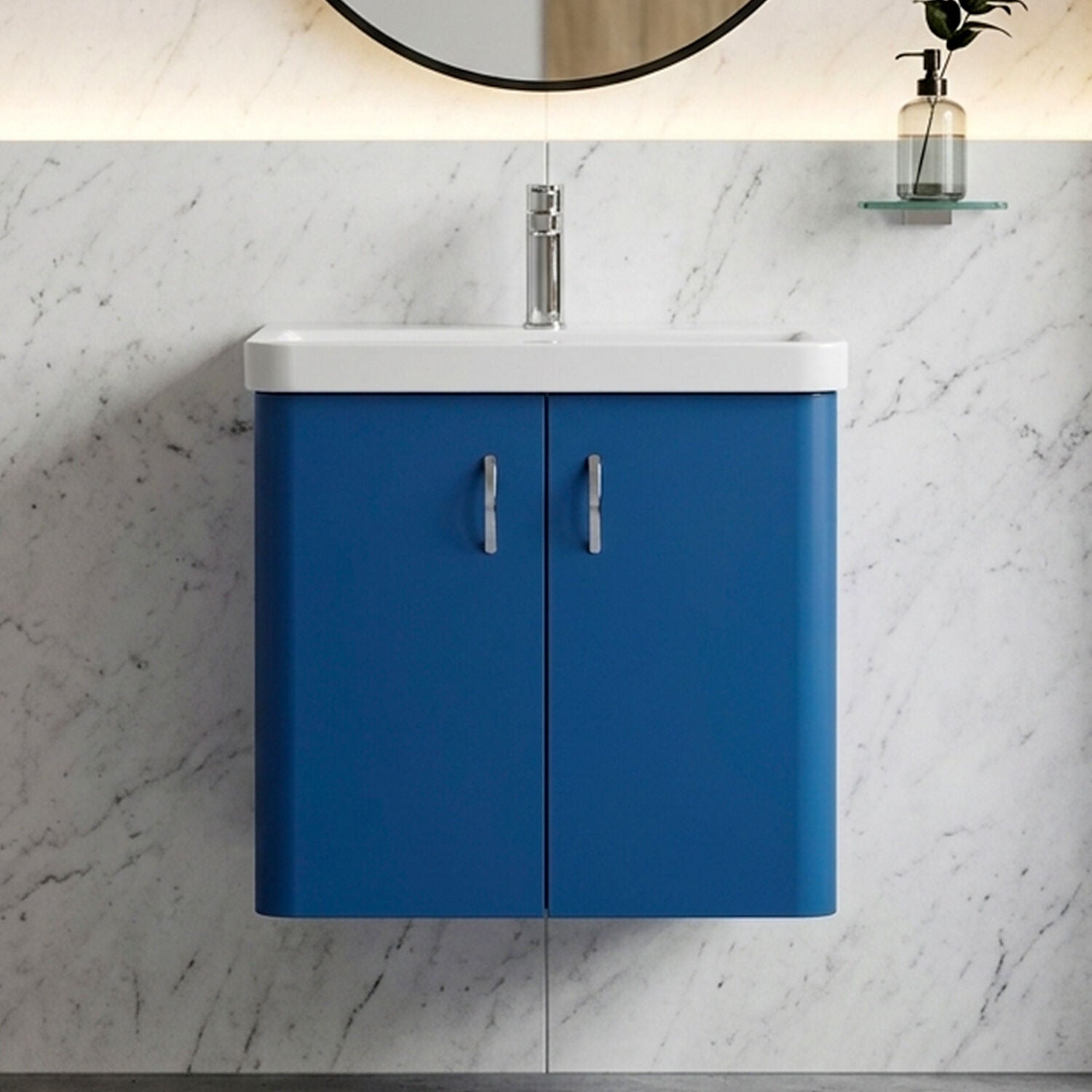 [BFDRW600AB] Direction 600mm 2 Door W/Hung Basin Unit - Silo