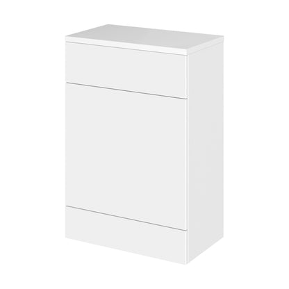 [BFDY120A] Alrewas Contemporary Floor Standing WC Unit with Coordinating Worktop, Gloss White, 600mm - Cutout