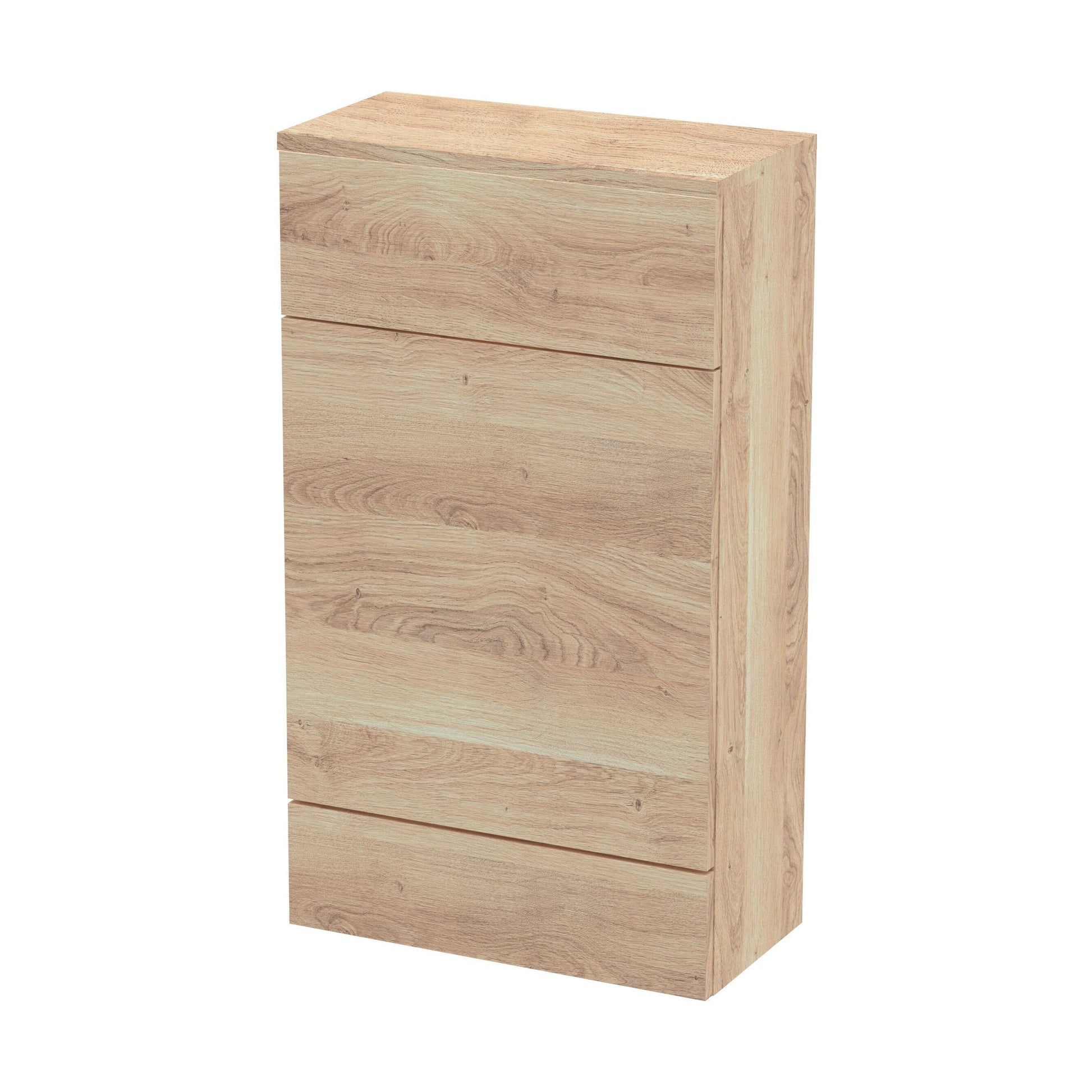 [BFDY3004A] Alrewas Contemporary Floor Standing WC Unit, Bleached Oak, 500mm - Cutout