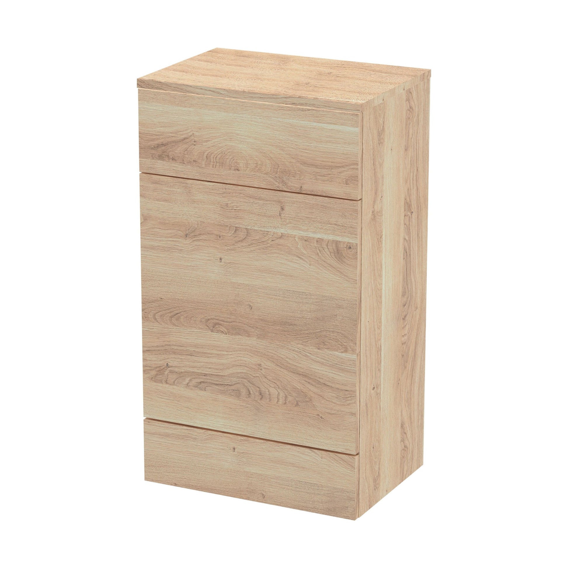 [BFDY3005A] Alrewas Contemporary Floor Standing WC Unit, Bleached Oak, 500mm - Cutout
