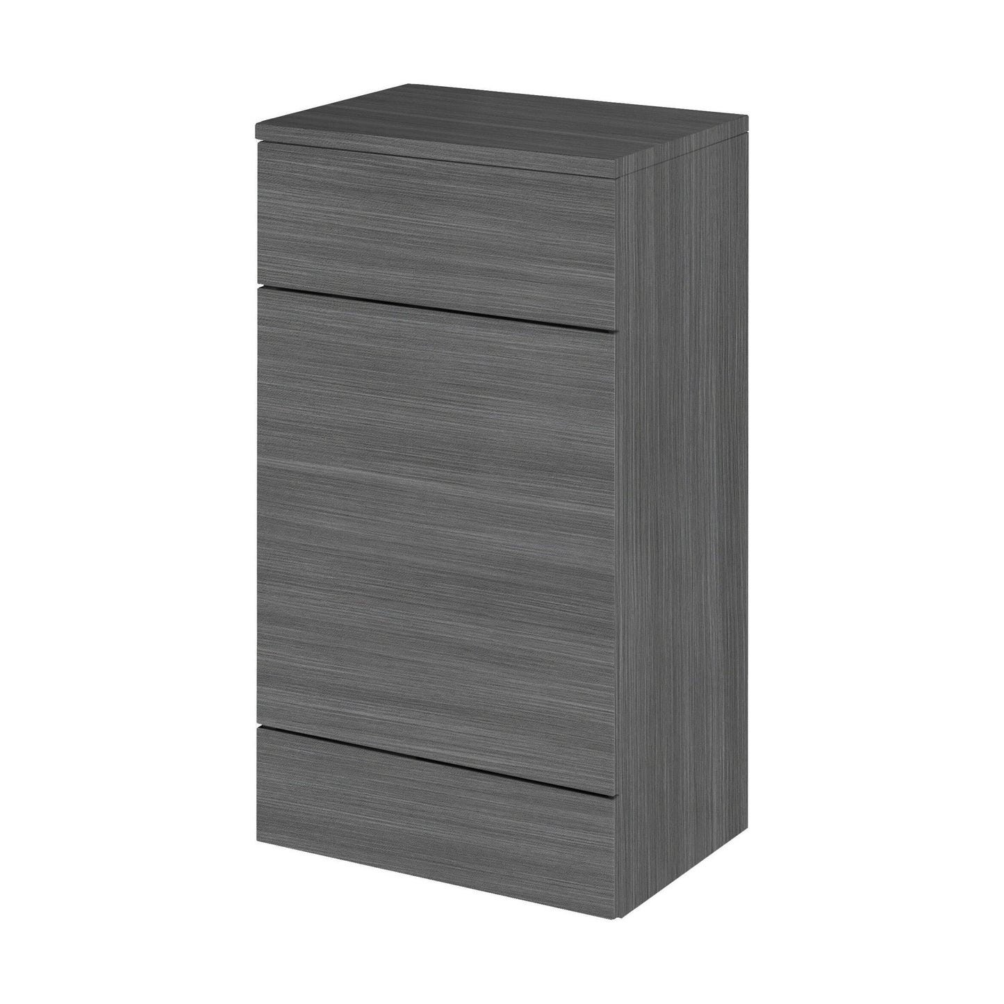 [BFDY505A] Alrewas Contemporary Floor Standing WC Unit with Coordinating Worktop, Anthracite Woodgrain, 500mm - Cutout