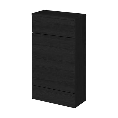 [BFDY604A] Alrewas Contemporary Floor Standing WC Unit with Coordinating Worktop, Charcoal Black, 500mm - Cutout