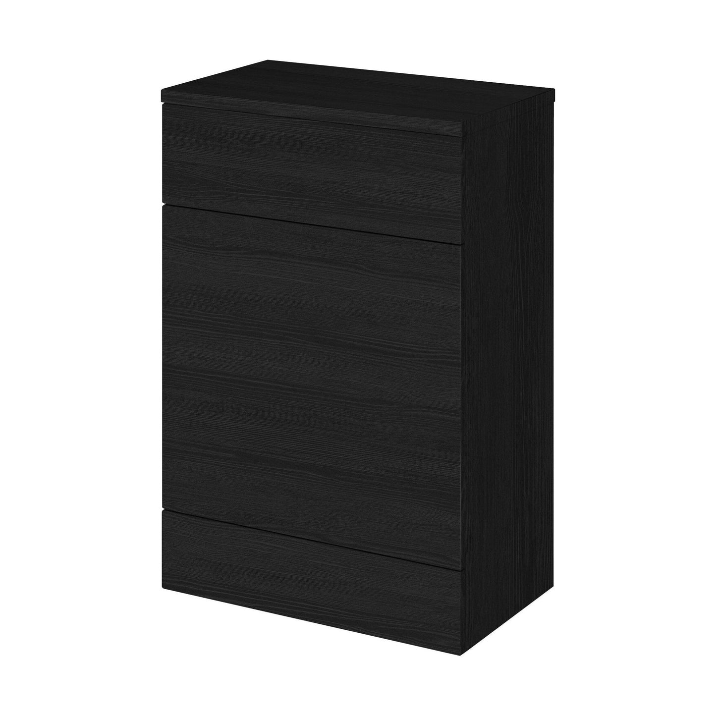 [BFDY620A] Alrewas Contemporary Floor Standing WC Unit with Coordinating Worktop, Charcoal Black, 600mm - Cutout