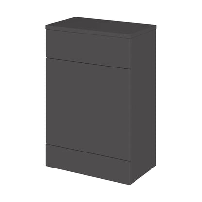 [BFDY920A] Alrewas Contemporary Floor Standing WC Unit with Worktop, Gloss Grey, 600mm - Cutout