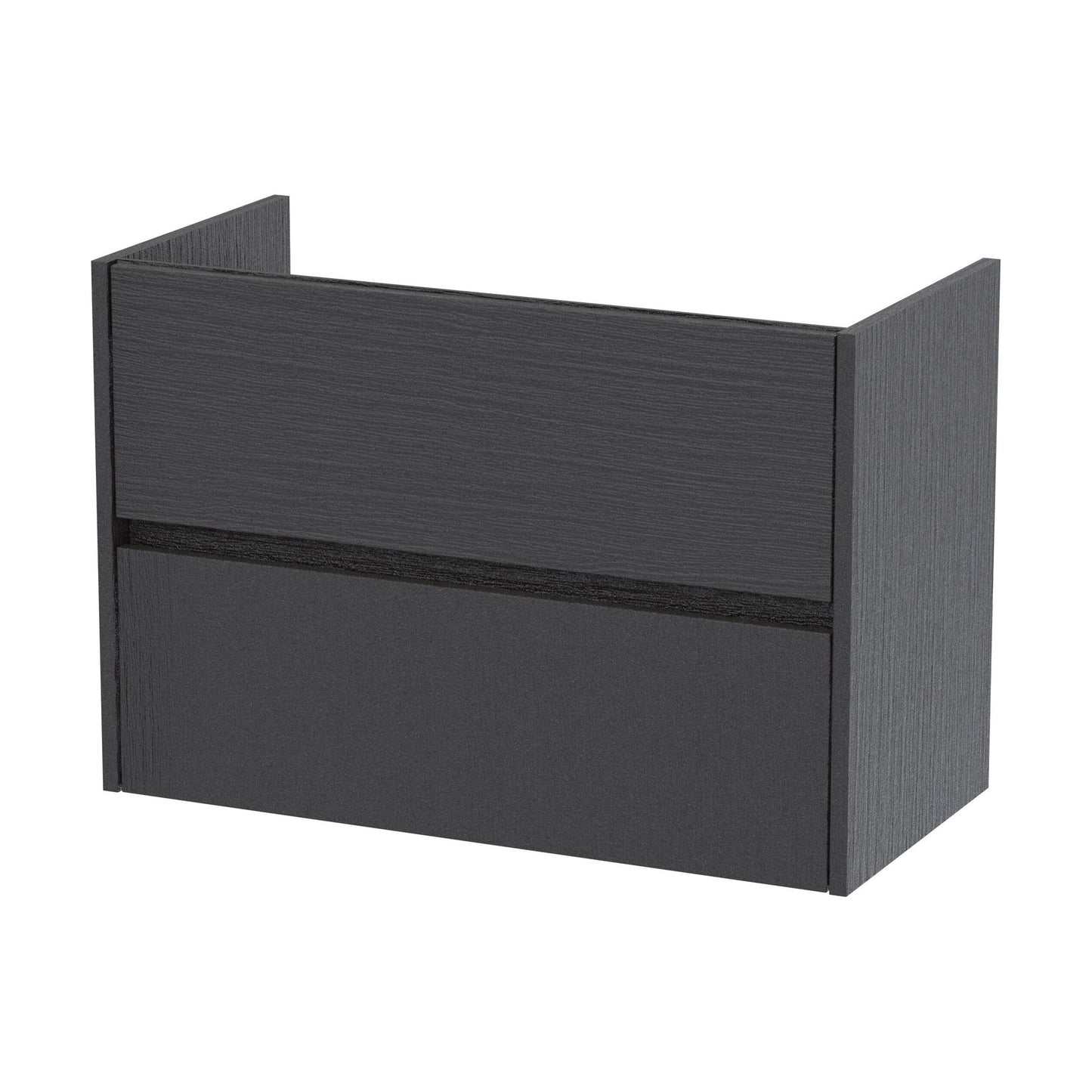 [BFED2226] Chartley Wall Hung Vanity Unit - 800mm, Graphite Grey Woodgrain - Cutout