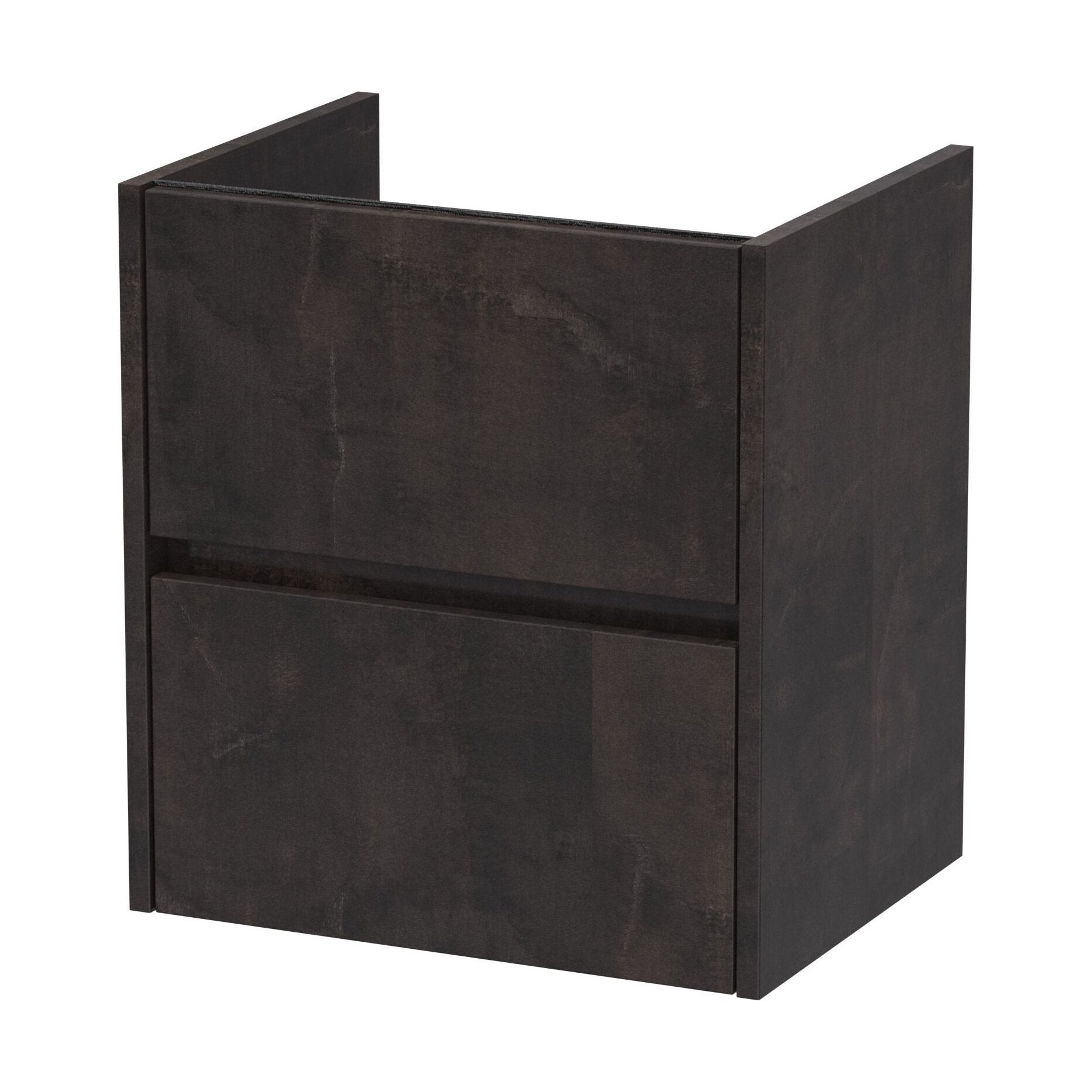[BFED2622] Chartley Wall Hung Vanity Unit - 500mm, Metallic Slate - Cutout