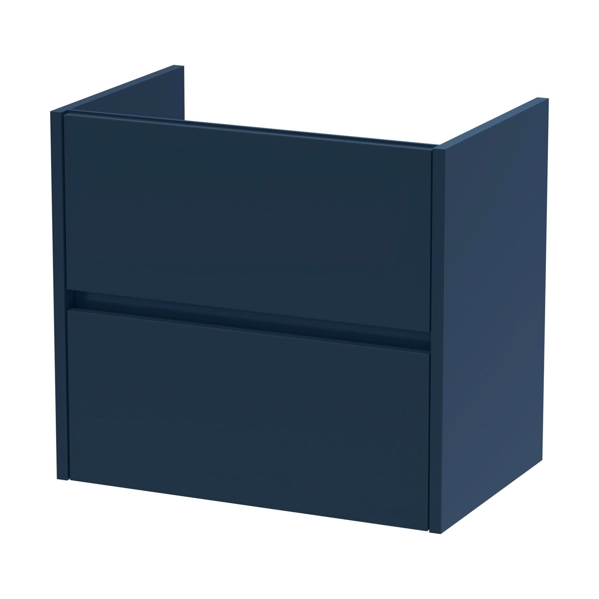 [BFED2924] Chartley Wall Hung Vanity Unit - 600mm, Midnight Blue - Cutout